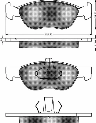 Brake Pad Set, disc brake (10597)
