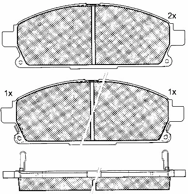Brake Pad Set, disc brake (10880)