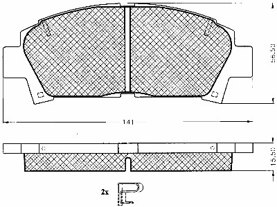 Brake Pad Set, disc brake (10830)