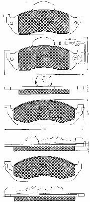Brake Pad Set, disc brake (10806)