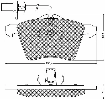 Brake Pad Set, disc brake (10583)