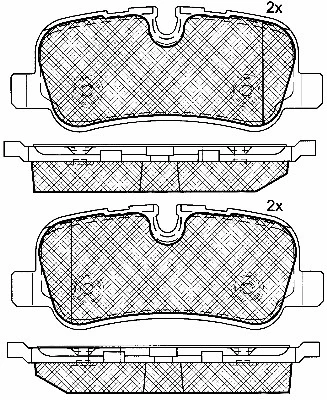 Brake Pad Set, disc brake (10884)
