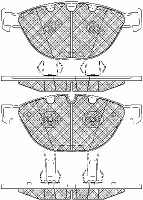 Brake Pad Set, disc brake (20016)