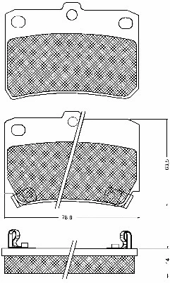 Brake Pad Set, disc brake (10626)