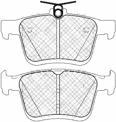 Brake Pad Set, disc brake (20117)