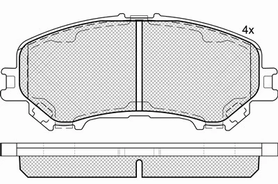 Brake Pad Set, disc brake (20160)