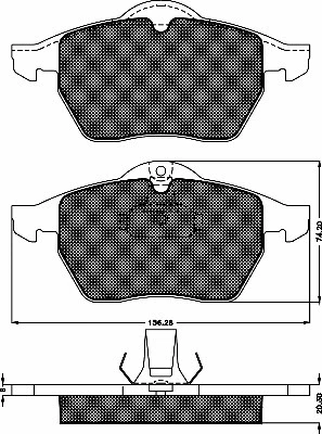 Brake Pad Set, disc brake (10339)