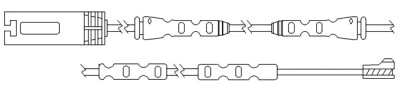 Warning Contact, brake pad wear (09054)