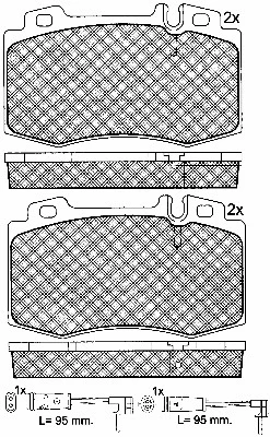 Brake Pad Set, disc brake (10797)