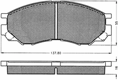 Brake Pad Set, disc brake (10598)