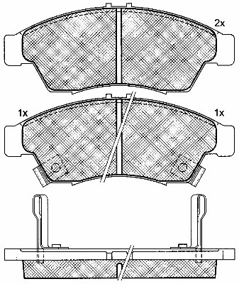 Brake Pad Set, disc brake (10943)
