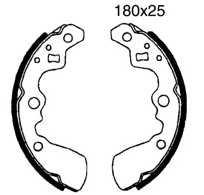 Brake Shoe Set (01599)