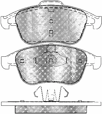Brake Pad Set, disc brake (10965)