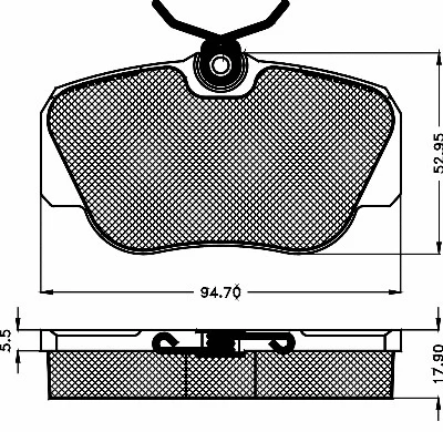 Brake Pad Set, disc brake (10146)