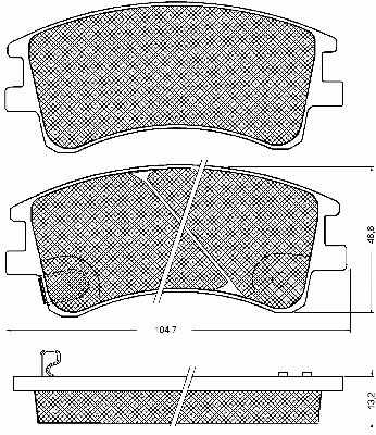 Brake Pad Set, disc brake (10705)