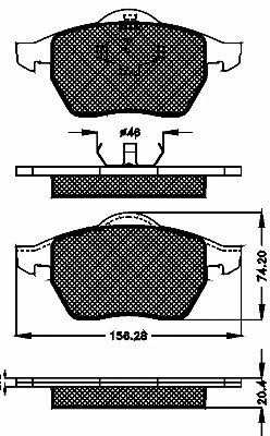 Brake Pad Set, disc brake (10337)