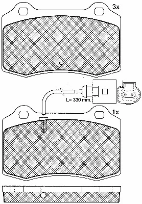 Brake Pad Set, disc brake (10839)