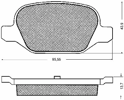 Brake Pad Set, disc brake (10698)