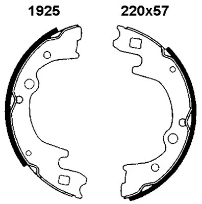 Brake Shoe Set (01925)
