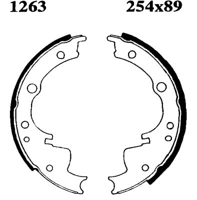 Brake Kit, drum brake (6260)