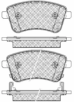 Brake Pad Set, disc brake (20058)
