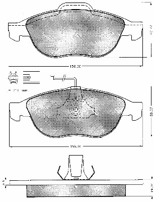 Brake Pad Set, disc brake (10584)