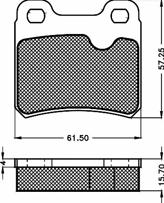 Brake Pad Set, disc brake (10486)