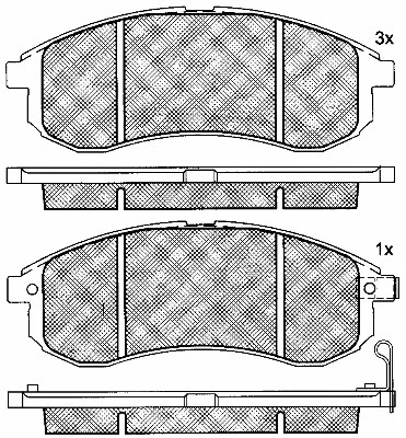 Brake Pad Set, disc brake (10929)