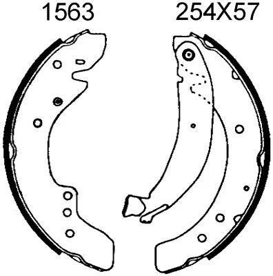 Brake Kit, drum brake (7287)