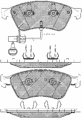 Brake Pad Set, disc brake (20008)