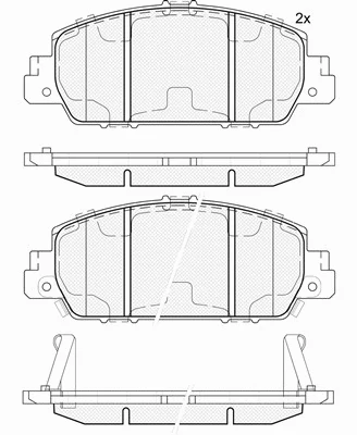 Brake Pad Set, disc brake (20146)