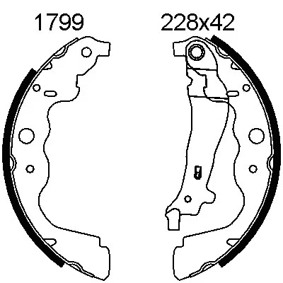 Brake Kit, drum brake (7591)