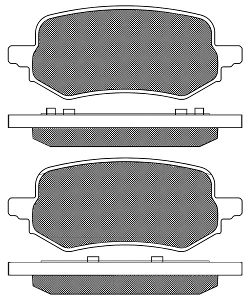 Brake Pad Set, disc brake (20315)