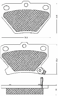 Brake Pad Set, disc brake (10741)