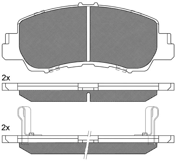 Brake Pad Set, disc brake (20308)