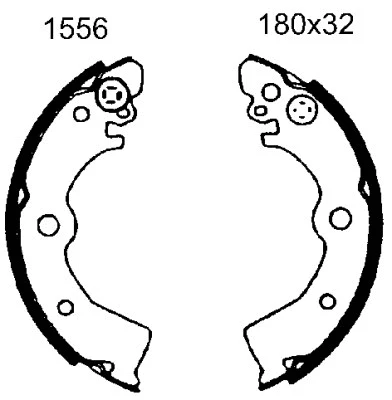 Brake Shoe Set (01556)