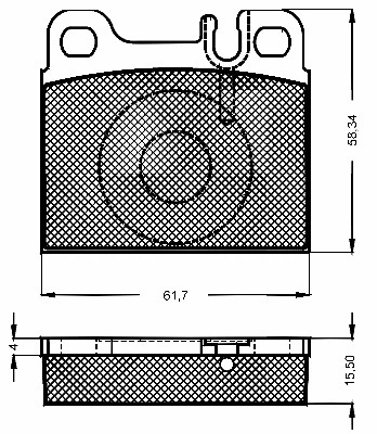 Brake Pad Set, disc brake (10487)