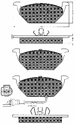 Brake Pad Set, disc brake (10539)