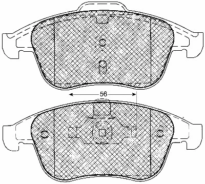 Brake Pad Set, disc brake (10957)