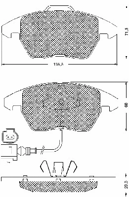 Brake Pad Set, disc brake (10681)