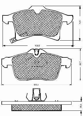 Brake Pad Set, disc brake (10669)