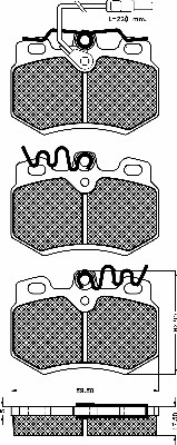 Brake Pad Set, disc brake (10219)