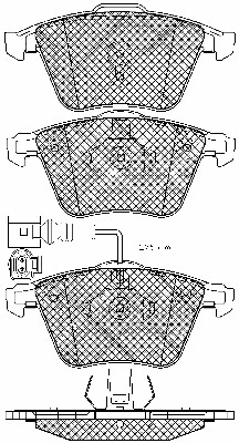 Brake Pad Set, disc brake (10988)