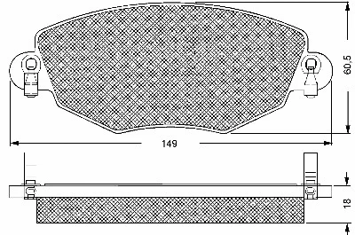 Brake Pad Set, disc brake (10660)