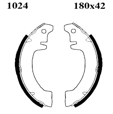 Brake Shoe Set (01024)