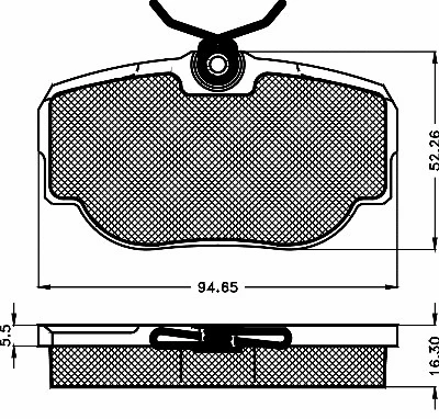 Brake Pad Set, disc brake (10512)