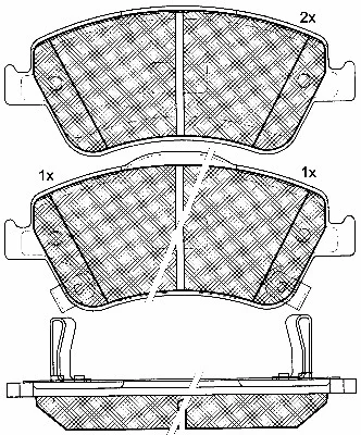 Brake Pad Set, disc brake (10870)