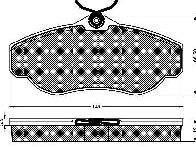 Brake Pad Set, disc brake (10395)