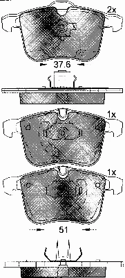 Brake Pad Set, disc brake (10805)
