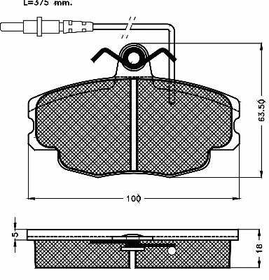 Brake Pad Set, disc brake (10249)